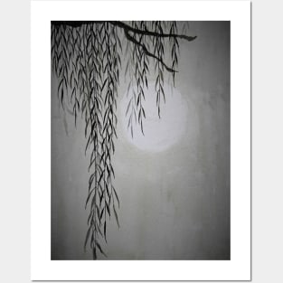 willow under the moon Posters and Art